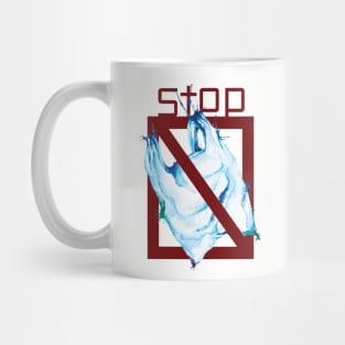 stop using plastic bags Mug